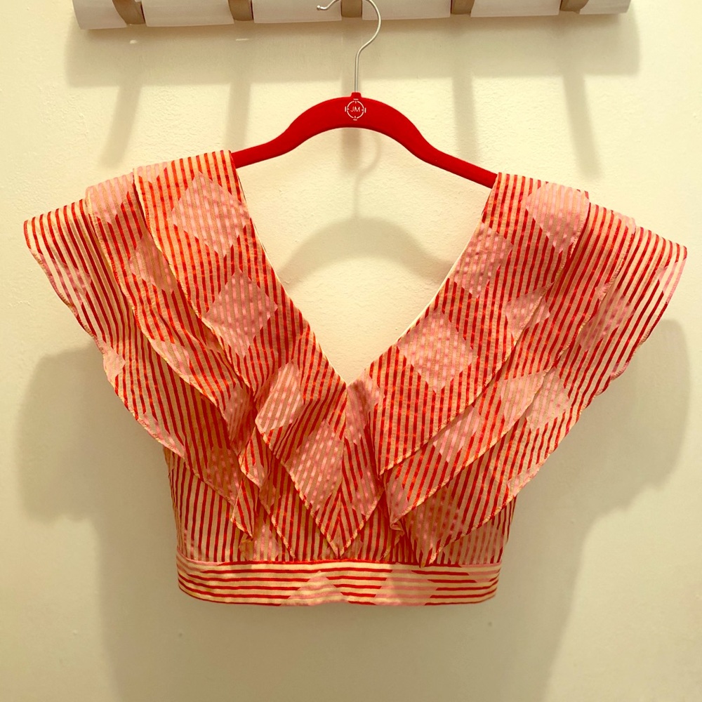 Alice + Olivia Cropped Casandra Blouse